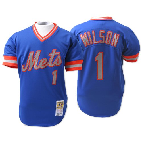 New York Mets Authentic 1983 Mookie Wilson Alternate Jersey By Mitchell & Ness Size 52