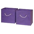 RiverRidge Kids 2 Pc Storage Bins - Lavendar