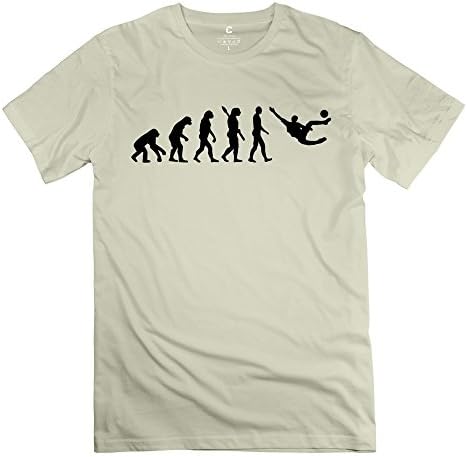 HEVANN Men's Evolution Soccer Tee Shirts M Natural