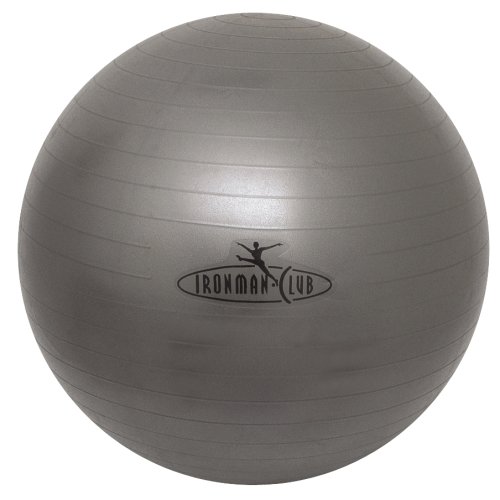 鉄人倶楽部(IRONMAN・CLUB) ノーバーストヨガボール65 グレー IMC-81