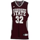 adidas Mississippi State Bulldogs #32 Maroon Replica Basketball