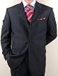 ~Clearance Price~New Mario Italian 3 button Men Suits Virgin Wool 140s~highest Quality in 6 Patterns and Colors~Black Stripe ~Clearance Price~New Mario Italian 3 button Men Suits Virgin Wool 140s~highest Quality in 6 Patterns and Colors~Black Stripe