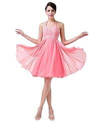 Strapless Cocktail Full Length Chiffon Ruched Lace-Up Halter Sweetheart Evening Dress  with a Brush/Sweep Train 