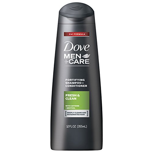 Dove Men+Care 2 in 1 Shampoo, Fresh and Clean 12 oz, 4 Count