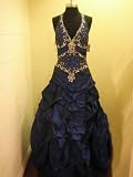#9929 Halter Corset Embroidery Wedding Bridesmaid Formal Ball Gown