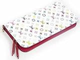 (ルイヴィトン)LOUIS VUITTON マルチカラー 二つ折ファスナー長財布[ポルトフォイユ アンソリット] ブロンXフィグ（レッド） M93752 並行輸入品