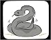 Decorated Mouse Pad with eastern, snake, back, animal, rattle, diamond