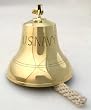 US NAVY 6" indoor/outdoor brass bell with wall mount