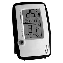 Thermometer-Hygrometer Station Room Control schwarz-weiss
