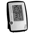 Thermometer-Hygrometer Station Room Control schwarz-weiss
