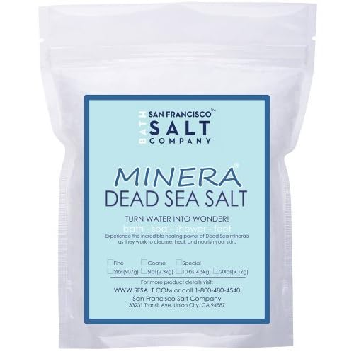 ! Minera Dead Sea Salt Bulk 60lb Fine Grain Mineral Rich Bath Salt