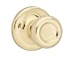 Kwikset 200M 3 CP Mobile Home Hall and Closet Knob, Polished Brass