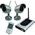 Q-See QSWOC2R 2 Pack Outdoor Wireless 20ft Night Vision Camera Kit w/Receiver & Remote
