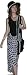 White & Black Polka Dot Chiffon Swimsuit Sarong Pareo Cover up