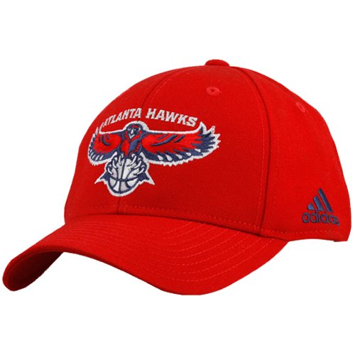 adidas Atlanta Hawks Red Basic Logo Adjustable Hat