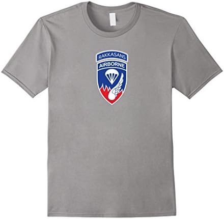 Men's US ARMY 187th AIRBORNE INFANTRY REGIMENT RAKKASANS T-SHIRT XL Slate