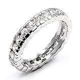 Classic Round CZ Wedding Band