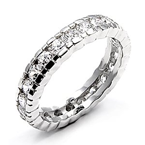 Classic Round CZ Wedding Band
