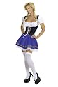 Oktoberfest Girl Sexy Costume German Heidi Beer Maid Serving Wench Dirndl Dress Outfit Roma