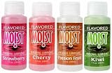 Moist Flavored Personal Lubricant 4 Bottle 1 oz EACH 4 BOTTLES 1oz EACH CHERRY, STRAWBERRY, KIWI & PASSION FRUIT