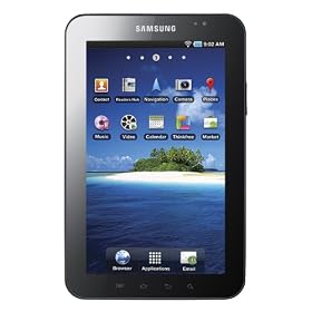 Samsung P1010 Galaxy Tab 7-inch Wi-Fi Tablet (ARM Cortex A8 1GHz, 16 GB, 7-inch TFT LCD, Bluetooth, Android 2.2)