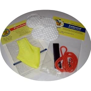 Medium Yellow/Orange Package Avian Fashions Flightsuit (Bird Diaper)/Leash/Liners/Detailed Instructions