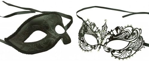 KAYSO INC Original Lover's Collection - Couple's Masquerade Mask Set