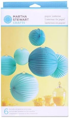 Accordion Lantern 1/Pkg-Blue by Martha Stewart Crafts