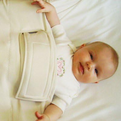 Guardian Sleeper Baby Sleep Bag - Cotton - Pack 'n Play Size (Medium, White)