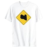 T-Shirt Mens White   Libya Map   Countries Large