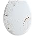 Wenko 18756100 Premium WC-Sitz Snail - Absenkautomatik, rostfreie Fix-Clip Hygiene Edelstahlbefestigung, Duroplast