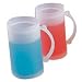 15 Ounce Frosty Beer Mug - 3 Blue and 3 Red