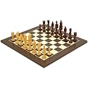 Lotus Flower Red Sandalwood Chessmen with 19.7 Inch Wenge Board
