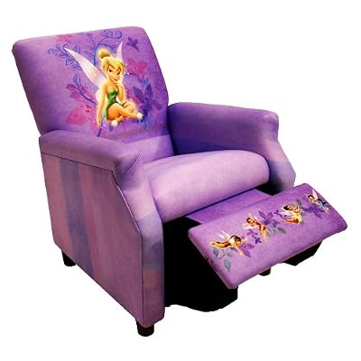 Kids Disney Fairies Recliner Chair - Lavender