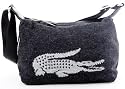 Handtasche aus Wolle und Polyester von Lacoste, Farbe anthrazit