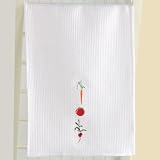 Veggie Embroidered Waffleweave Dishtowel