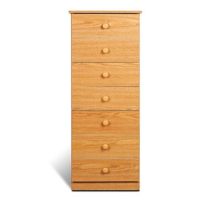 Contemporary 7 Drawer Lingerie Chest in White - Prepac