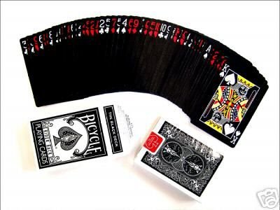 Childrens Toyshop  Toys : Bicycle "The Black Deck" Playing Cards Magic 4 Gaff Magic Maker