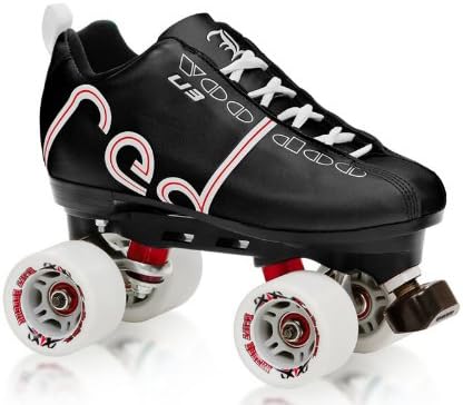 Labeda Voodoo U3 Midnight Black Quad Roller Derby Skates