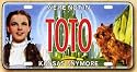 Wizard of Oz License Plate TOTO