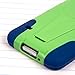 Empire MPERO IMPACT X Series Kickstand Case for Samsung Galaxy S5/GS5 - Retail Packaging - Blue/Green