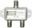2 GHz 90dB 2-Way F-Pin Splitter DC Passing