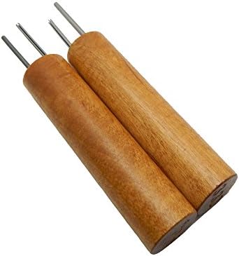 Double Hole Paper Bead Roller, Set of 2 Sizes, 5/64" and 3/32" Slotted Pins