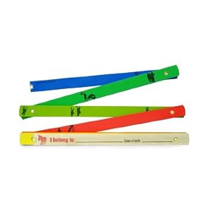 Foldable Wooden Multi-coloured Measuring Stick