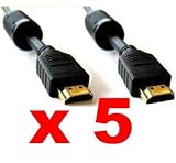 ~5x~ Premium 6 FT HDMI 1.3 Cable w/ Protective Ferrite Cores! ~ 24K Gold Plated!