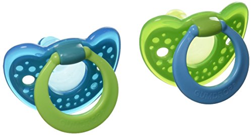 The First Years GumDrop Pacifier - Blue/Green - 3-6 months