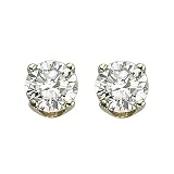 14K Yellow Gold 1/4 ct. Prong Set Diamond Earring Studs