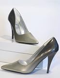 Produkt-Bild: Stiletto Damen Lack Pumps dunkelbraun / gold