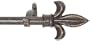 Curtain Rod 44 Inch 108 Inch Fleur De Lis Bronze