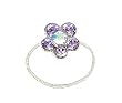Toe Ring - T28 - Crystal Illusion - Flower ~ Violet (Purple)